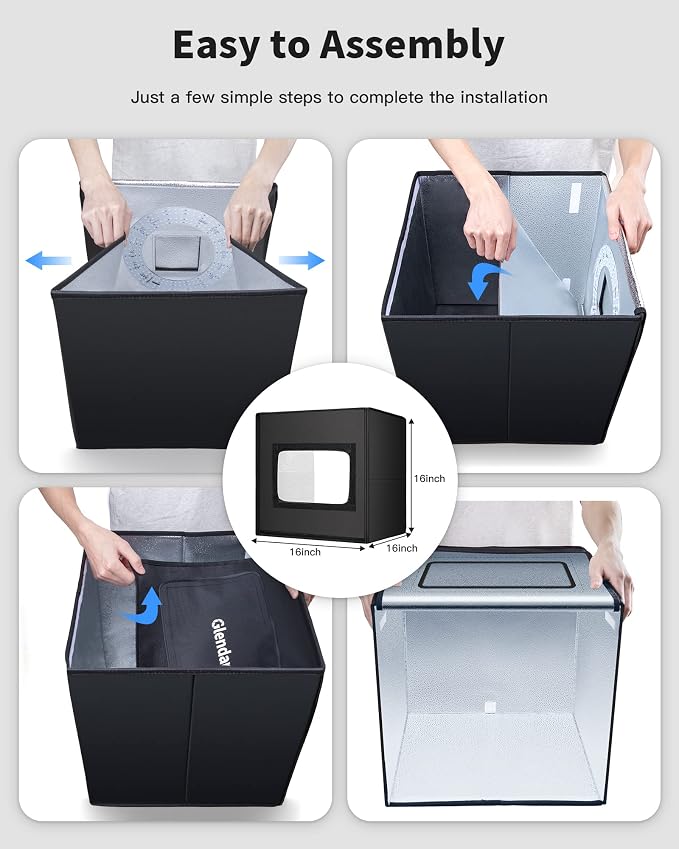 Glendan Light Box Photography, Portable Photo Studio Light Box - Image 6