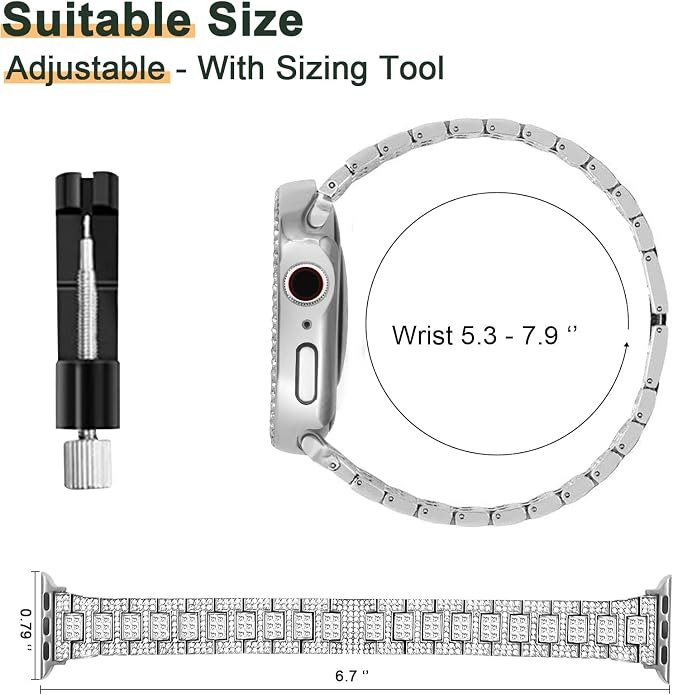 Mosonio Compatible with Apple Watch Band 38mm 40mm 41mm 42mm 44mm 45mm 46mm - Image 5