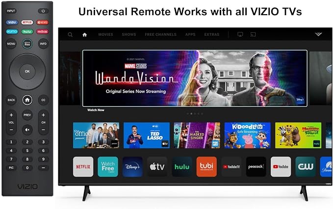 VIZIO SmartCast Universal Remote Control - Smart Remote Replacement for All VIZIO TVs - Infrared Remote Requires 2 AAA Batteries - Image 5