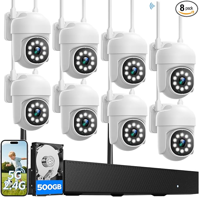 CAMCAMP Home Security Camera System 8 PTZ Cameras Wireless Outdoor 16CH NVR | by CAMCAMPSECURITY