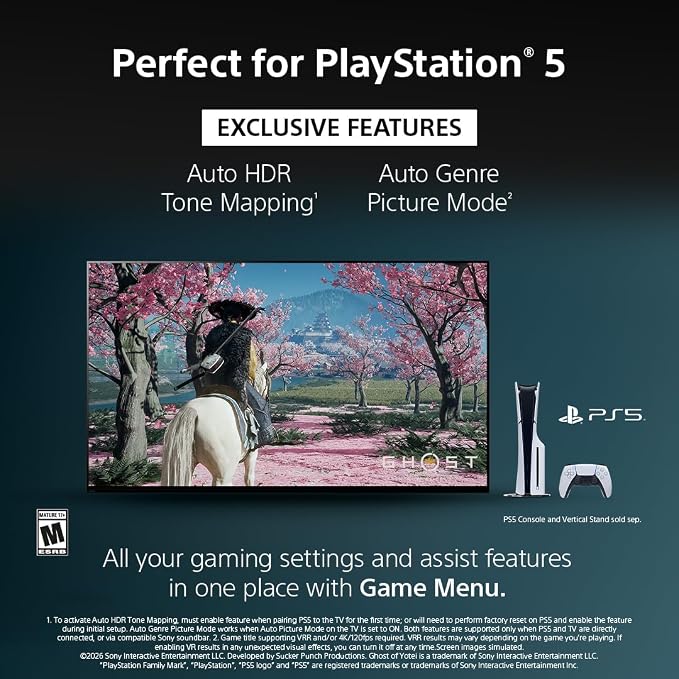 Sony 55 Inch BRAVIA 3 II LED 4K HDR Smart Google TV with Gemini K-55XR30M2 | XR Processor with AI Technology, Dolby Vision/Atmos, 120Hz Refresh Rate, 4K movie credits included, 4xHDMI 2.1, PS5 Features - Image 11