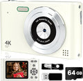 Digital Camera, 44MP Full HD 1080P Point and Shoot Camera by BEARBISU