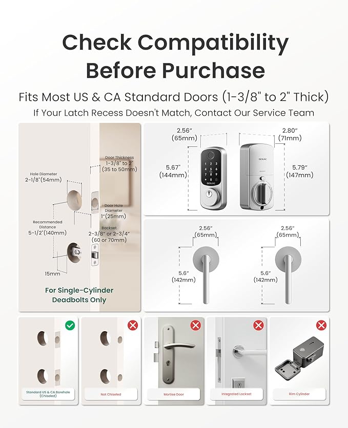 DESLOC B200 Fingerprint Smart Lock - Image 6