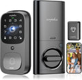 WiFi Smart Door Lock, 5-in-1 Fingerprint Keyless Entry Door Lock, Two-Way Audio by arpha