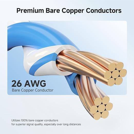 Cable Matters 40Gbps Long Shielded Cat 8 Ethernet Cable - 50ft - Image 8