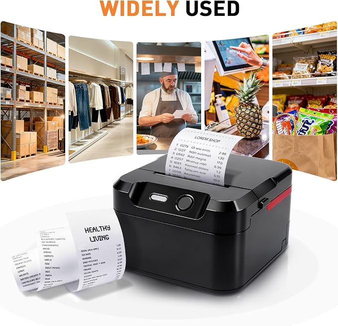 POS Printer, 58mm USB Thermal Receipt Printer, Restaurant Kitchen Printer - Image 7