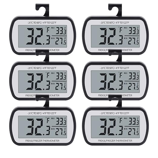 AEVETE Refrigerator Thermometer Digital Fridge Freezer Thermometer by AEVETE
