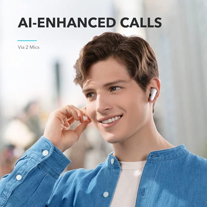 Soundcore by Anker P20i True Wireless Earbuds, with Big Bass, 30H Playtime | Bluetooth 5.3, Water-Resistant, 2 Mics for AI Clear Calls, 22 Preset EQs, Customization via App - Image 6