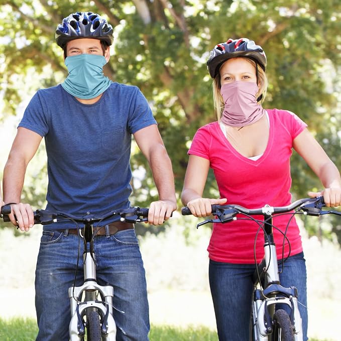 Geyoga 6 Pieces Summer UV Protection Cooling Neck Gaiter Face Clothing Neck - Image 7