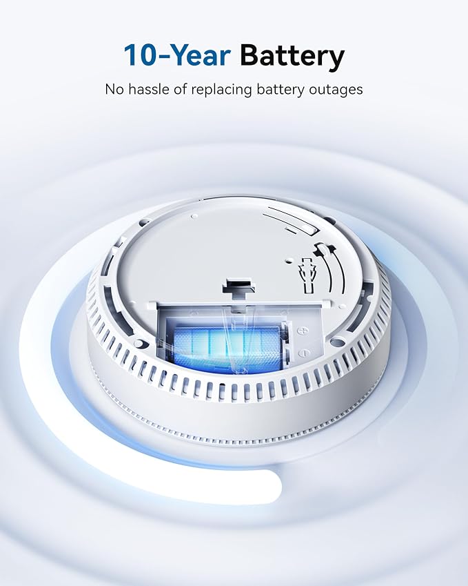 SITERWELL Smoke Detector Combo Smoke & Carbon Monoxide Alarm, 10-Year Battery - Image 3