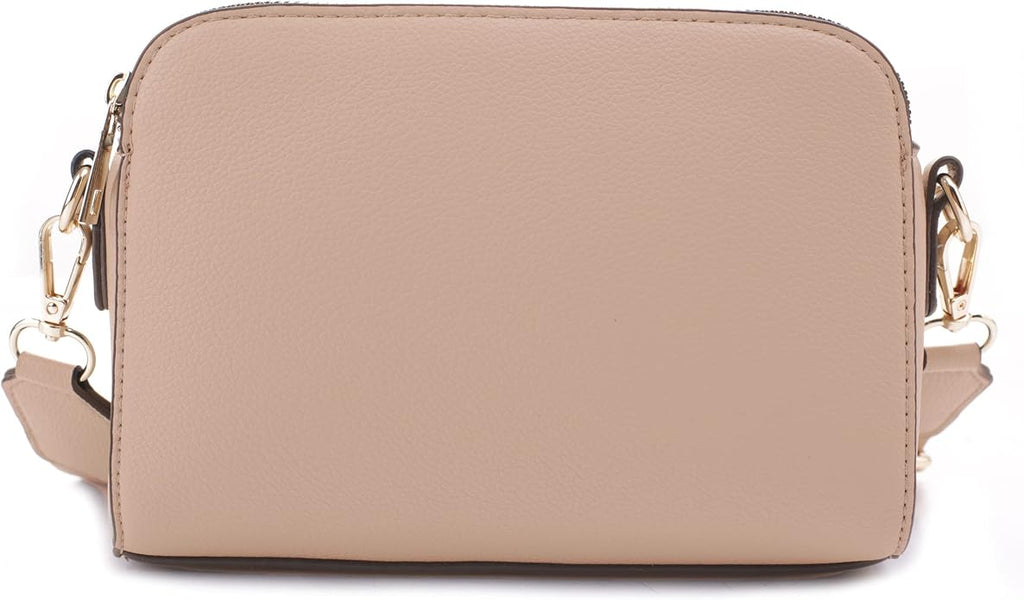 EVVE Crossbody Bags for Women Trendy Triple Zip Small Crossbody Camera Bag Purse - Image 3
