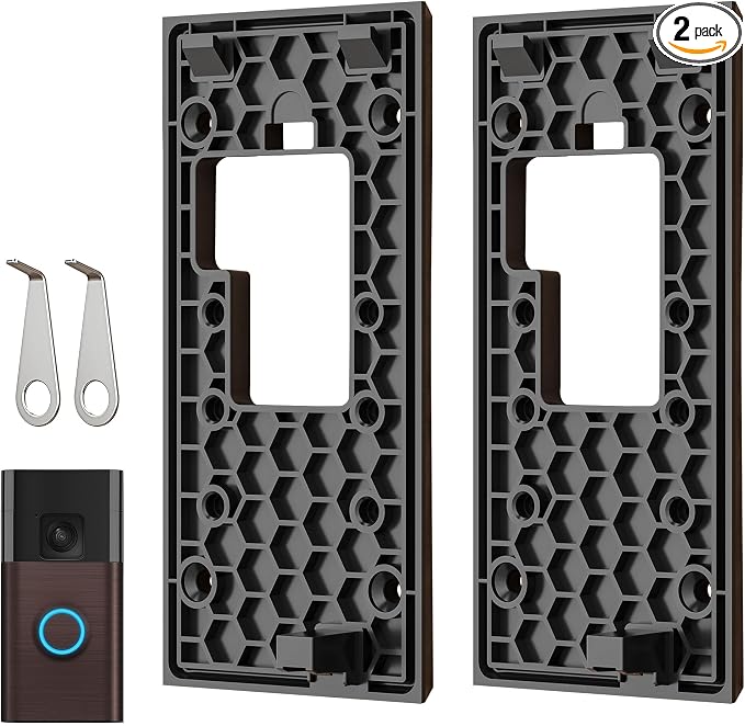 No-Drill Adhesive Video Doorbell Mount Compatible by AHBTEYM