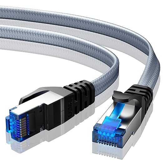 BUSOHE Cat 8 Ethernet Cable 10 ft, Nylon Braided High Speed Heavy Duty Network by BUSOHE