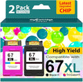 67XL Ink Cartridges Black/Color Combo Pack Replacement by MYCARTRIGDESUPRINT