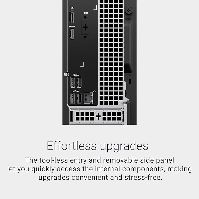 Dell Slim Desktop ECS1250 - Intel Core i3 14100 Processor, 8GB DDR5 RAM, 512GB SSD, WiFi 6, Intel UHD Graphics 730, Windows 11 Home, Onsite Service - Black - Image 3
