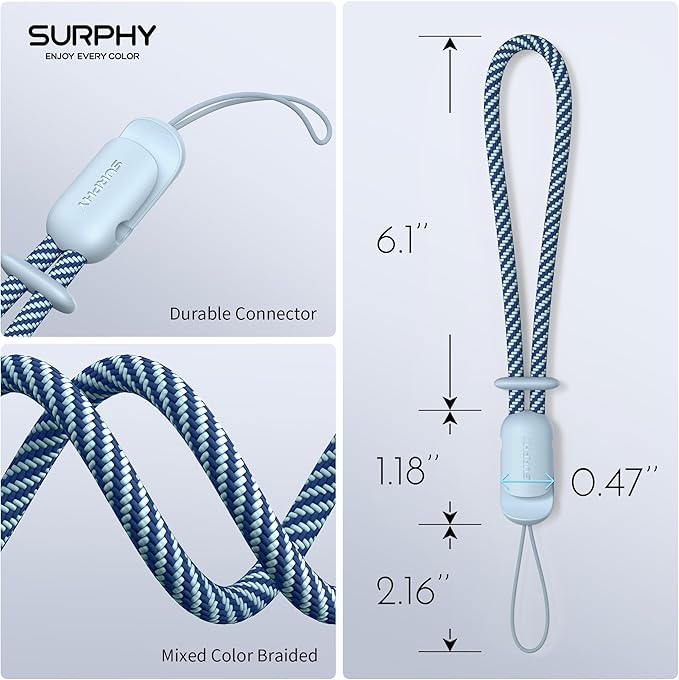 SURPHY 2 Pack Phone Lanyard for Cellphone Case, Phone Wrist Strap for Case - Image 5