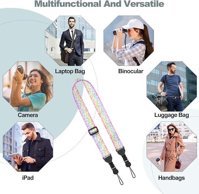 Adjustable Shoulder Strap, Comfortable Camera Strap, Neck Lanyard - Image 5