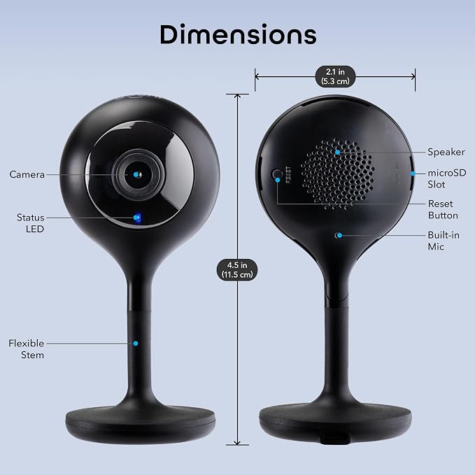 Geeni Look 2K 4MP Smart Indoor Security Camera – 1440p Ultra HD WiFi Pet & Baby - Image 9