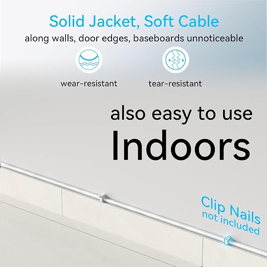Cat6a Ethernet Cable Slim 250ft Outdoor&Indoor, 28AWG Pure Copper Cat6 Internet - Image 3