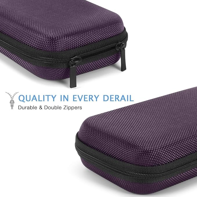 Hard EVA Carrying Case - GLCON Protective Electronic EVA Storage Case for Power Bank, Charger, Earbuds, Cell Phone, Battery - Portable Small Travel Bag with Mesh Inner Pocket + Zipper Enclosure - Image 5