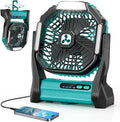 Portable Rechargeable Fan, 20000mAh Cordless Battery Powered Camping Tent Fans with LED Lantern, Small USB C Operated Outdoor Ventilador for Travel Camp Fishing Picnic Bedroom Power Outage Emergency by Unknown