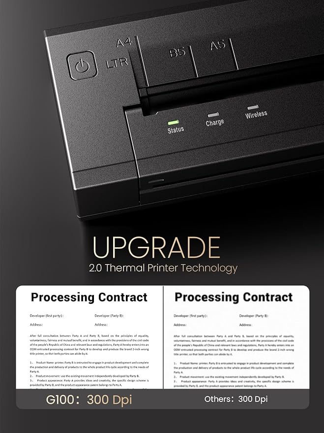 Phomemo G100 Ultra Fast Portable Printers Wireless - Image 3