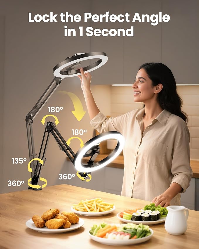 Upgrade Ring Light Overhead Camera Phone Mount - Image 2