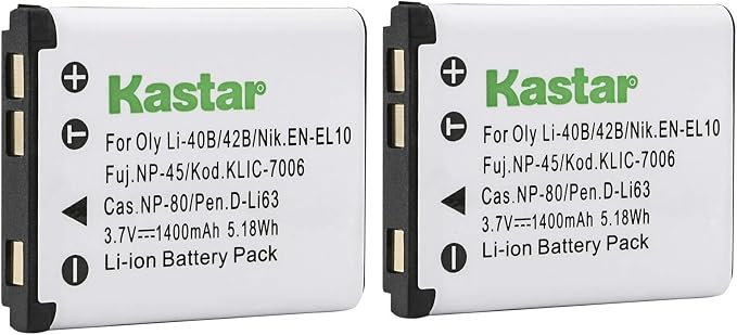 Kastar 2 Pack Battery Compatible by Kastar