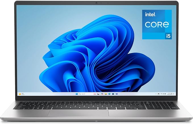 Dell 15.6" Laptop DC15250, FHD, Intel Core i5 1334U, Windows 11 Home | 1920x1080 Display, 120Hz, Intel UHD Graphics, DDR4, 512GB SSD, Wi‑Fi 6, Bluetooth, Backlit Keyboard, Platinum Silver by Dell
