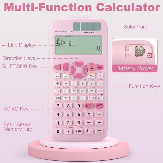 Scientific Calculators, Rudnia Pink Calculators - Image 3