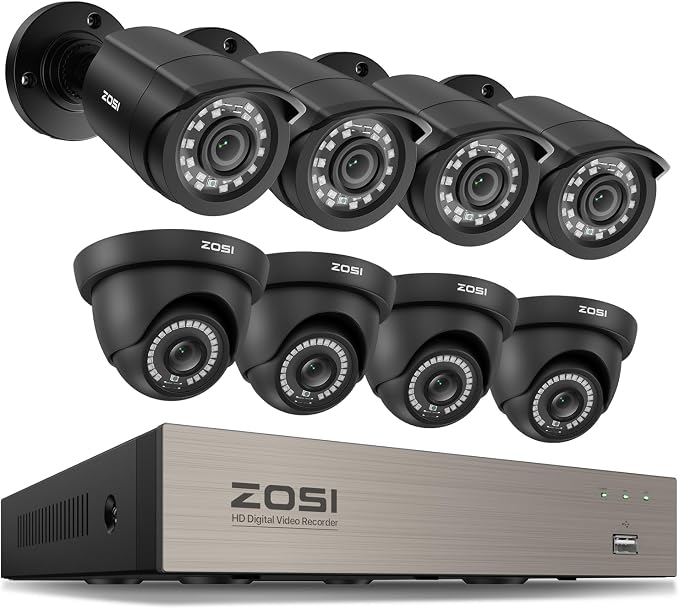 ZOSI 8CH 3K Lite Wired Security Camera System by ZOSI