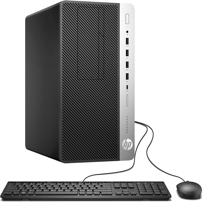 HP ProDesk 600G4 Tower Desktop Computer | Intel i7-8700 (3.4) | 16GB DDR4 RAM | 1TB SSD Solid State | Wi-Fi 5G + Bluetooth | Windows 11 Professional | Home or Office PC (Renewed) by Amazon+Renewed