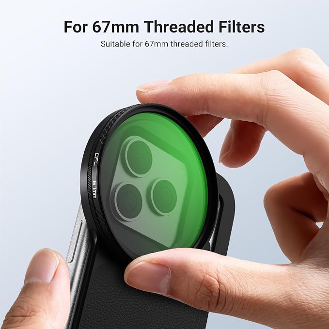 NEEWER 6.3" Magnetic Phone Lens Filter Mount Adapter Backplate Accessories & - Image 5