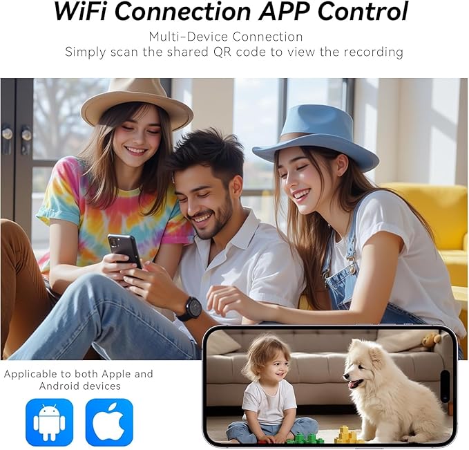 2K Mini Spy Camera WiFi Home Security Hidden Cam Wireless Battery Camera - Image 2