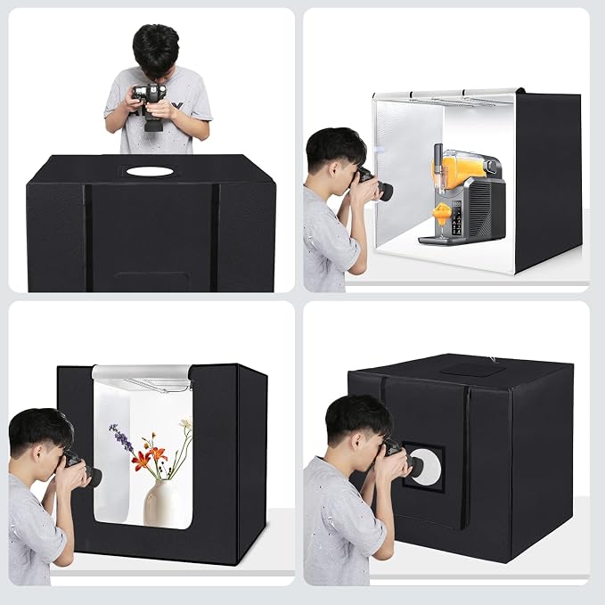 PULUZ 32"x32" Large Photo Studio Light Box, 90W 14000LM High CRI95+ Lighting - Image 6