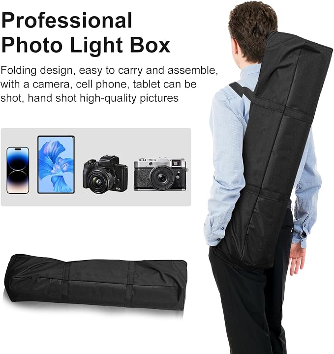 48"x78"x40" Large Photo Studio Light Box Photography, 8 Light LED Panels - Image 5