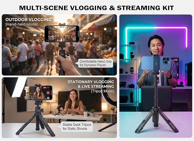 Ruittos Phone Tripod Stand and Selfie Stick - Image 3