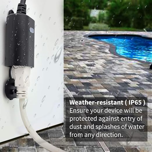 Minoston Zwave Outlet Plug, 800 Series Outdoor Z-Wave LR Smart Plug, On/Off - Image 4