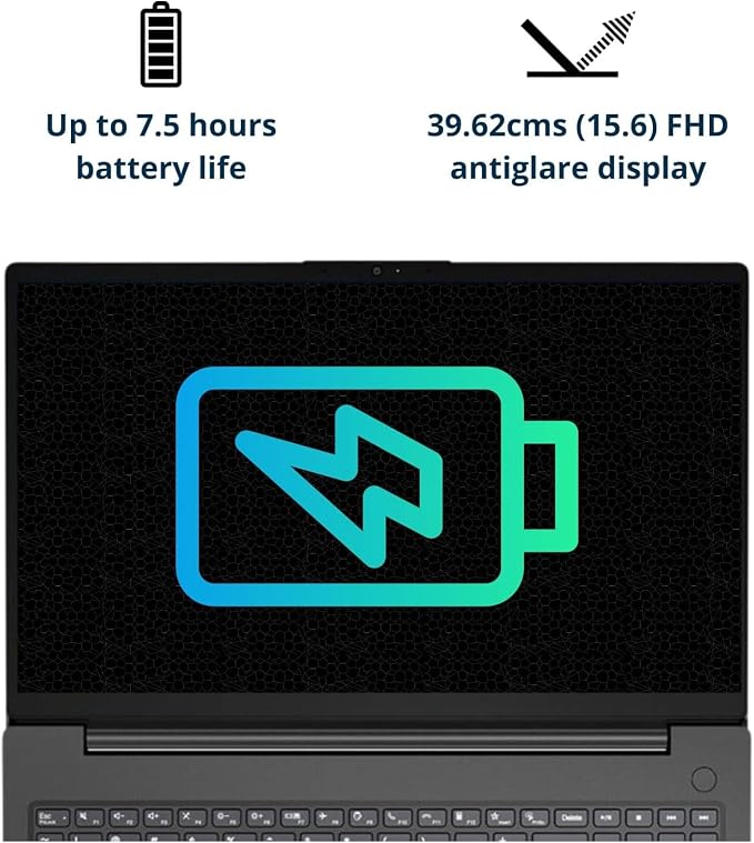 Lenovo V15 Laptop, 15.6" FHD Display, AMD Ryzen 5 5500U Hexa-core Processor (Beat Intel i7-1065G7), 16GB RAM, 512GB SSD, HDMI, RJ45, Numeric Keypad, Wi-Fi, Windows 11 Pro, Black - Image 3