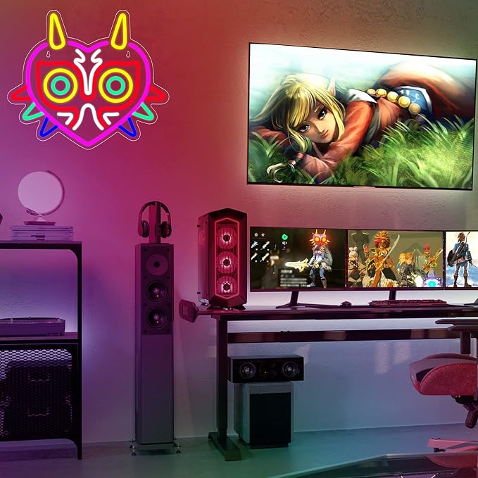 Majora's Mask Neon Sign, Zelda Gaming Neon Sign - Image 5