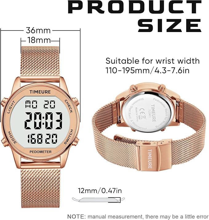 Women's Step Counter Pedometer Watch - Image 6