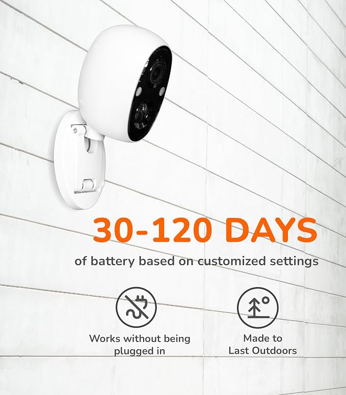 SensForge 2.5K Indoor Outdoor Battery Camera, Dual-Band WiFi, Free AI Human & - Image 5