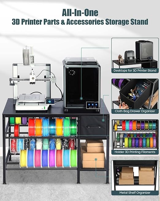 3D Printer Table with Filaments Storage - Image 4
