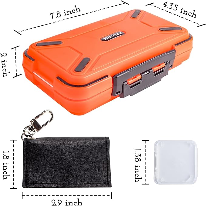 36 Slots Memory Card Case Orange - Image 2