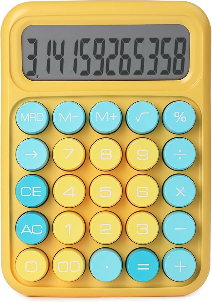 Mr. Pen- Mechanical Switch Calculator, 12 Digit Large LCD Display, Colorful - Image 8