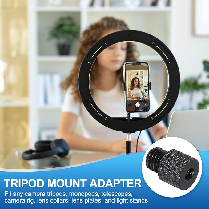 PATIKIL Tripod Screw Adapter 1/4" Female to M12 Male, 23 mm - Image 4