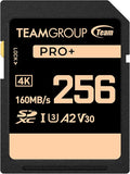 TEAMGROUP PRO 256GB UHS-I U3 A2 V30 4K UHD Read/Write Speed up to 160/120MB/s by TEAMGROUP