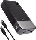 JUOVI J2621 Power Bank Portable Charger 20000mAh 45W, PD3.0 QC 4.0 Fast Charging Battery Pack with LED Display,2 USB-C,2 USB-A for iPhone 15 16, MacBook by JUOVI
