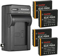 Kastar 4-Pack KLIC-7004 Battery and AC Wall Charger Replacement by Kastar