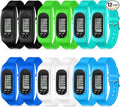 Geyoga Pedometer for Walking Steps and Miles Pedometer Watch Silicone Steps by Geyoga
